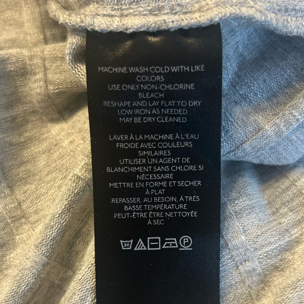 by Anthropologie Women’s Grey Scoop Neck Ribbed Side-Slit Tunic Sweater, Medium - Picture 9 of 10